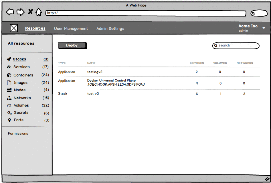 Docker - Interactive Prototypes example 2